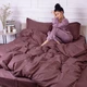 Наволочка MirSon Satin Stripe 30-0006 Dark Brown 50х50 см (2200005249536) - изображение 8