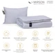 Набор антиаллергенный MirSon Eco Light Эвкалиптовый Всесезонный №9046 одеяло 155x215 см + подушка средняя 50х70 см Gray (2200005995648) - изображение 2