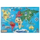 Мега - пазл гигант Melissa&Doug "Карта мира" 33 элемента 90 х 60 см MD10446 - изображение 1