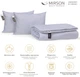 Набор антиаллергенный MirSon BamBoo Супер Теплый №9043 Eco Light Gray (одеяло 220x240 см + подушки 50х70 средние) (2200005995631) - изображение 2