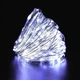 Гирлянда USB-цвет белый 100 Led 10m на медной проволоке работает от батареек Капля росы для нового года, для праздника, для ночного освещения, на день рождения - изображение 2