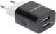 Сетевое зарядное устройство Maxxter UC-22A White-Black - изображение 1