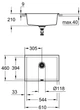Кухонная мойка GROHE Sink K700U 610х460 31655AP0 Granite Black - изображение 7