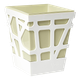 Вазон Idel Flowerbox квадратний фісташковий/білий 17см (740040) - изображение 1