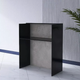 Рецепсія, стійка адміністратора для офісу РЦП - 6, колір Чорний + Бетон індастріал - изображение 2