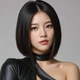Женский парик без челки волосы для ролевых игр каре стрижка One size Черный (00001/12) - изображение 1