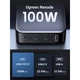 Зарядний пристрій Ugreen 3Type-C 1USB Gan PD 100W 3A Nexode CD328 Desktop Fast Charger Black - зображення 5