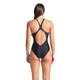 Купальник жіночий Arena BLUE FLOWERS SWIMSUIT V BACK 009027-850-38 Синьо-чорний - изображение 2