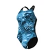 Купальник жіночий Arena BLUE FLOWERS SWIMSUIT V BACK 009027-850-38 Синьо-чорний - изображение 3