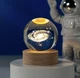 Нічник дитячий 3D 6/8 см Кришталева Куля із сонячною системою нічне освітлення, дитяче освітлення, лампа нічна - зображення 3