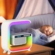 Ночник для детей аккумуляторный RGB G3 с беспроводной зарядкой 15W и Bluetooth колонкой 3W ночное освещение, детское освещение, лампа ночная - изображение 4