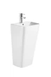 Раковина моноблок Mixxus STYLE-1101 с отверстием под смеситель и переливом 440х380х830mm (MI6696) - изображение 4
