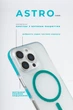 Чехол с магнитом Proove Astro Case with Magnetic Ring iPhone 14 Pro Max прозрачный матовый ребристый transparent mint - изображение 3