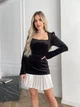 Бархатное платье с жемчугом 1004іі Simply Sexy черный S - изображение 2
