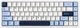 Ігрова клавіатура Ajazz AK680 MAX White-Blue Магнітні свічі - изображение 1