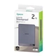 Внешний SSD-накопитель Apacer AS724 2TB, USB 3.2 Gen 2, ударопрочный, скорость до 500 МБ/с AP2TBAS724M-1 Mauve - изображение 3