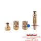 Набор латунный для полива Intertool-Storm 1 насадка 1/2" × 1 адаптер 1/2 и 3/4" × 2 коннектора 1/2 (GE-1426) - изображение 1
