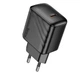 Мережевий зарядний пристрій Hoco CS24A Puerto 25 Вт USB-C PD/QC чорний - зображення 1