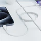 Кабель Acefast C18-04 USB-A to USB-C braid charging data cable White (6974316284260) - зображення 5