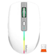 Мышка беспроводная MEETION BTM002 |2.4G/Bluetooth, 1600 DPI, 6кн., RGB| Белый - изображение 1