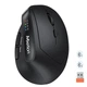 Мышка беспроводная вертикальная MEETION BTM008 |2.4G/Bluetooth, 2400 DPI, 6кн., 500mAh| Черный - изображение 1