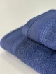 Коплект махрових полотенец Легкий Бриз від Ideal Textile 70х140 и 50х90 см 450 г\м2 синій - зображення 4