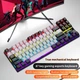 Механічна Ігрова SKYLION K87 Сіро-Чорна Дротова RGB Клавіатура, Red Switches 87% - зображення 6