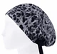 Медицинская шапочка женская HeadwearUniverse универсальная принт Леопард на сером - изображение 3