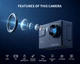 Экшн-камера WOLFANG GA300 / 170° / 24Мп / 4К / 60fps/ Wi-Fi / Влагозащищенная / Черный Б/В - изображение 2