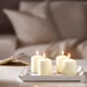 Набір декоративних формових свічок IKEA HEMSJÖ 4 шт. х 15 годин горіння прядив'яні свічки 701.242.62 - зображення 3