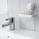 Мыльница для твёрдого мыла на присоске IKEA TISKEN для ванной комнаты на стену (настенная) белая 903.812.84 - изображение 4
