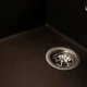 Кухонная мойка гранитная Platinum с сушкой и квадратной чашей матовая 7050 CASCADA Темная скала - изображение 5