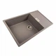 Мойка для кухни Platinum из гранита с прямоугольной сушкой 8650 DIAMOND матовая Дюна - изображение 2
