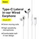 Проводные наушники с микрофоном Baseus Encok C17 Type-C Lateral in-ear Wired Earphone (NGCR010002) White - изображение 11