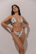 Купальник из жатки с цветочным принтом, бикини на завязках Viychuk Summer XXL - изображение 4