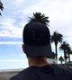 Кепка Бейсболка логотип LA (Los Angeles, ЛА) с изогнутым козырьком полностью Черный, Унисекс WUKE One size - изображение 3