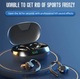 Вакуумные bluetooth наушники Ture TWS для спорта серые - изображение 5