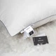 Подушка MirSon №208 Silver Cloud Гусиный пух высокая 50х70 см (2200009349010) - изображение 8