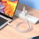 Кабель XO NB-Q265B-CC USB-C to USB-C 60W Power Delivery 1 м Pink (NB-Q265B-CC.pink) - зображення 3