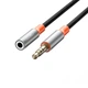 Кабель AUX XO NB-R269A AUX 3.5 мм - AUX 3.5 мм 1 м Black (NB-R269A.black) - зображення 3
