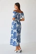 Сукня максі з рукавом колокол Wear me L Білий, листя (14_24_363_5364) - изображение 2