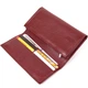 Современный стильный кошелек для женщин ST Leather Wallet&nbsp;19392 Темно-Красный - изображение 3