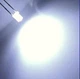 Светодиод яркий белый холодный 7000К 3мм (плоская шляпка 120-140 градусов) 3,1-3,4В - изображение 2
