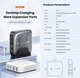 Мережевий зарядний пристрій Toocki Gan Desktop Charger 67w (2 Type-C + 2 USB) PD 67w Білий - зображення 8