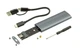 Зовнішня кишеня для M.2 SSD диска NVME/NGFF/SATA - M2 перехідник на USB Type-C HD1300 (106900) - зображення 7