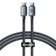 Data Кабель Baseus Crystal Shine Series Type-C to Type-C 100W 1.2m, Black - зображення 2