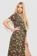 Сарафан с цветочным принтом на запах, цвет черно-красный, 241R177, L-XL - изображение 3