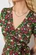 Сарафан с цветочным принтом на запах, цвет черно-красный, 241R177, L-XL - изображение 5