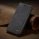 Чохол-книжка CaseMe із нубуку для Samsung S24 Чорний - зображення 1