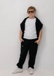 Детский спортивный костюм с вышивкой oversize Черный 104/110 Malwel 33301 - изображение 6